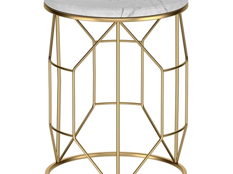 Modern Affordable Luxury Style Marble Side Table