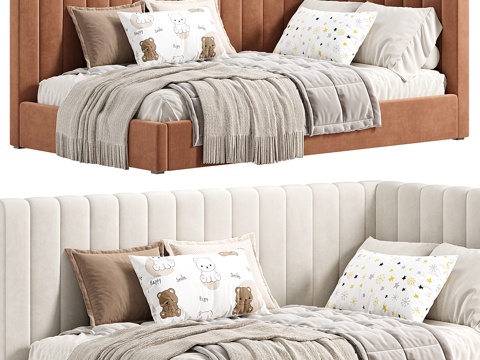 Modern Cream Style Avalon kids Bed