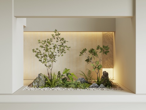 Modern indoor plant landscape