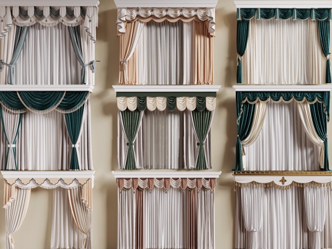 European-style curtains