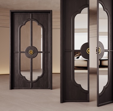 Neo-Chinese Style Plum Blossom Door Kitchen Door