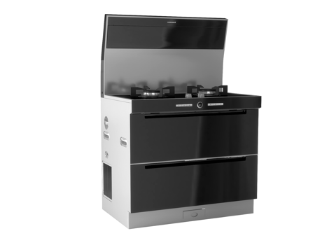 Modern integrated stove
