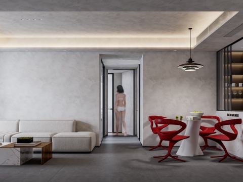 Modern Dark Vengke DiningRoom Toilet