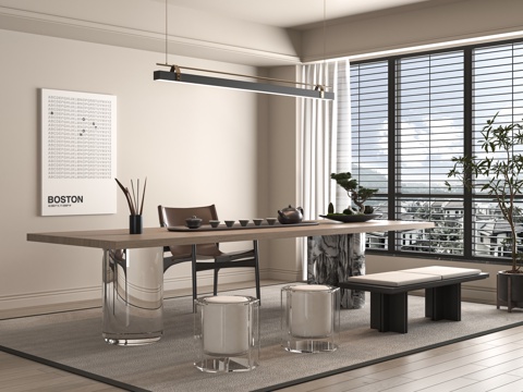 modern tea table and chair