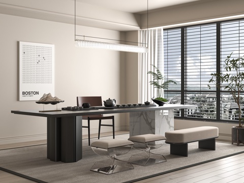 modern tea table and chair