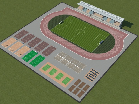 football field basketball court table tennis table