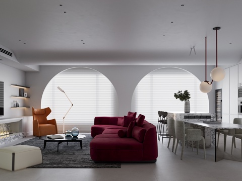Modern Living&Dining Room