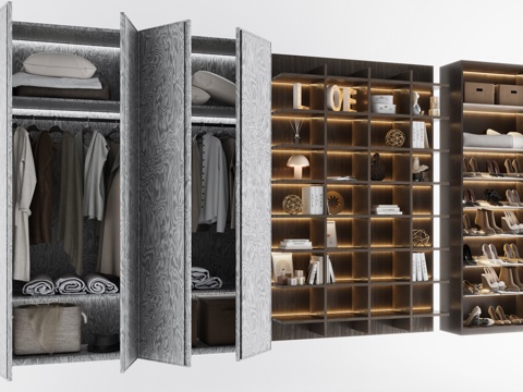 Wardrobe Cabinet Decorative Cabinet Locker