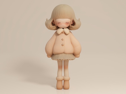 Girl Cartoon Girl Girl Woman Doll Quiet and Aesthetical Hand-made Beauty Chen Props Pendulum