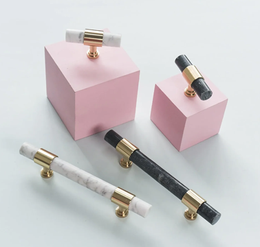 Nordic Handle Crystal Marble Handle Brass Handle Nordic Affordable Luxury Style Handle Cabinet Door Pull
