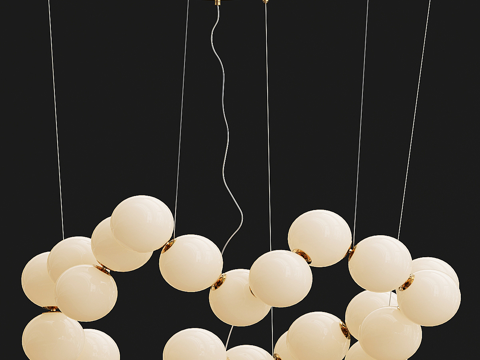 Modern Affordable Luxury Style Spherical Craft Chandelier