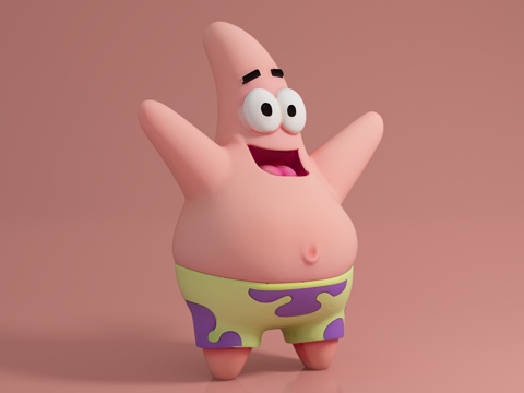 Patrick Cartoon Character Cartoon Image Pin-in IP Doll Hand-made Statue Beauty
