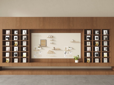 Modern Bookcase Open Bookcase Book Ornaments