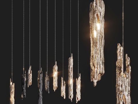 New Chinese Entry Luxury Teak Brass Chandelier
