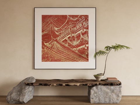 Neo-Chinese Style Quiet Painting Oil Painting