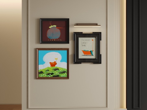 Mid-century Style Decorative Painting