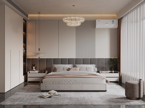 Modern minimalist home bedroom