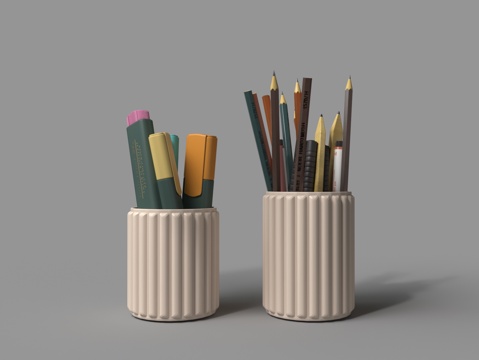 Modern plastic pen holder pencil oil pen lighter