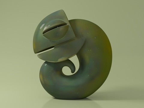 Chameleon Ornaments Creative Art Device Abstract Stone Carving Ornaments Hand Ornaments Beautiful Decoration