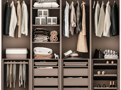 Modern Italian Open Wardrobe