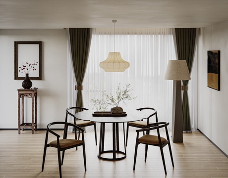 Neo-Chinese Style Table and Chair Chair Floor Lamp Ornaments