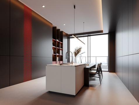 Modern Island DiningRoom Dining Table and Chair Dining Chair