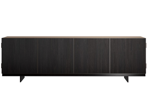 Minotti Italian Sideboard Minimalist Side Cabinet Decorative Cabinet Low Cabinet Entrance Cabinet