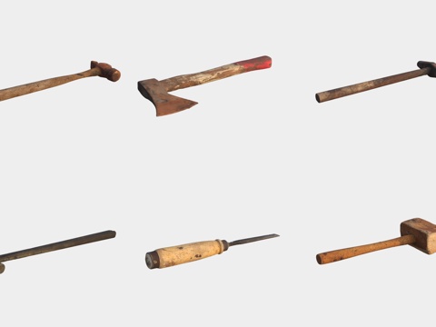 Hardware tools hammer mallet axe awl