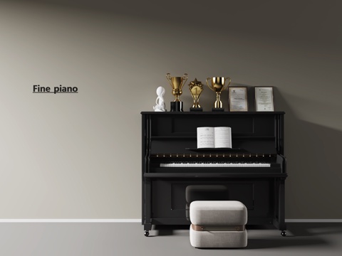 Modern Piano Bench Trophy