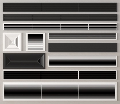 Air conditioning outlet Central air conditioning Very narrow outlet