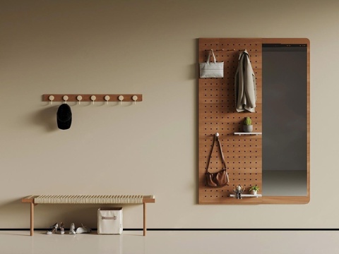 Modern shoe changing stools_modern hole board