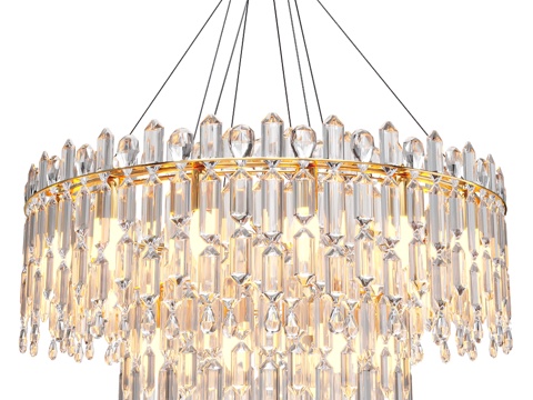 Modern wall decorative crystal chandelier