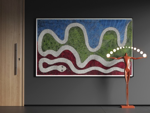 Modern Large Hanging Painting Modern Abstract Hanging Painting Modern Simple Hanging Painting
