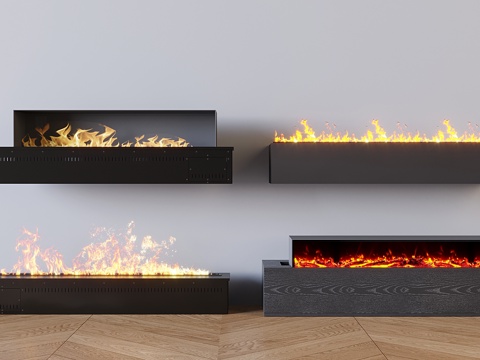 Modern Fireplace Combination Stove Heater Electric Heater