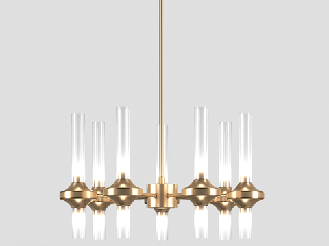 Modern glass chandelier