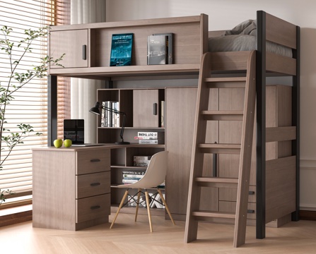 Modern Solid Wood Bed