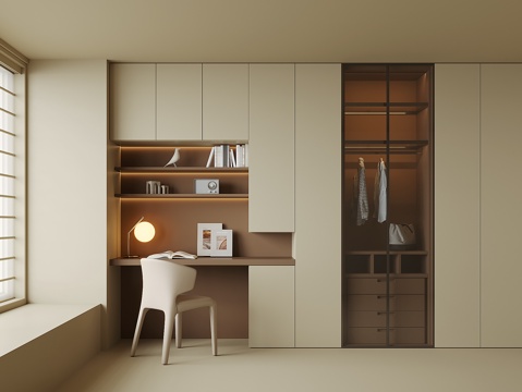Modern Wardrobe Desk Cabinet