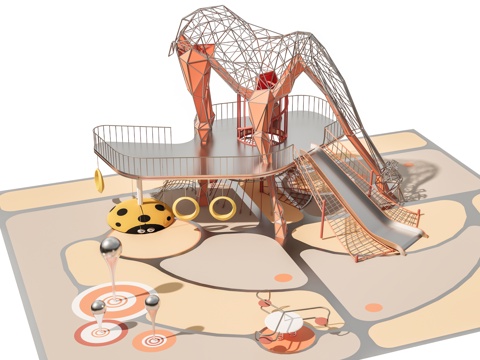 Modern Landscape Park Children's Playground Children's Slide Entertainment Equipment Theme Park Amusement Equipment