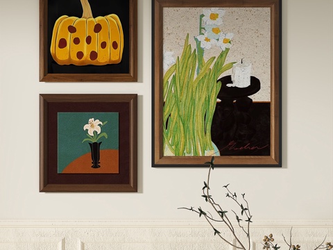 modern, simple, medieval, retro, Affordable Luxury Style, decorative painting