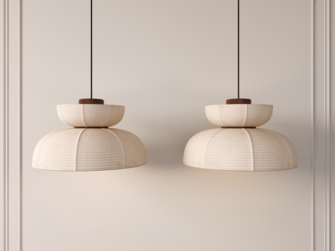 Middle-ancient style bamboo chandelier