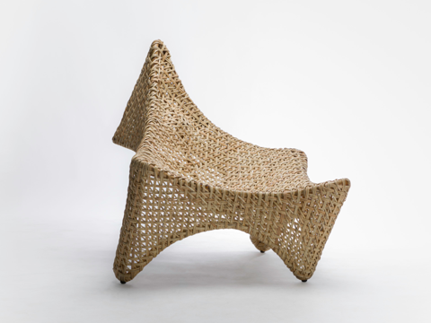 Nordic Rattan Lounge Chair