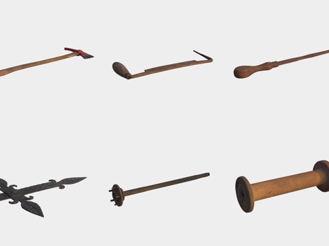 Hardware tools mallet hammer axe sickle saw chisel