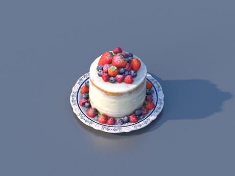 Birthday Cake Pastry Food