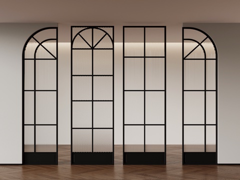 French partition porch partition glass partition