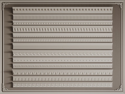 French Plaster Line Gypsum Top Line Ceiling Corner French Line