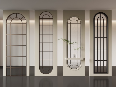French partition porch partition glass partition