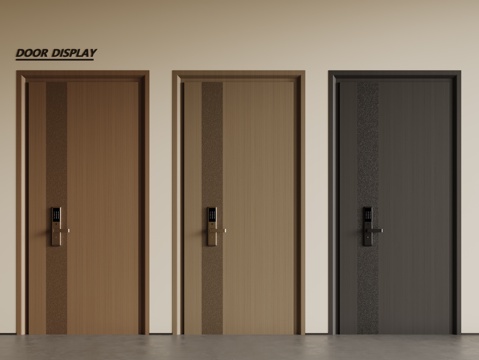 Modern single door double door security door villa door swing door wooden door