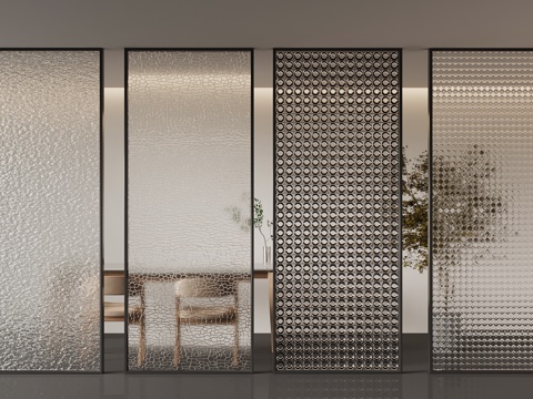 Modern partition porch partition glass partition