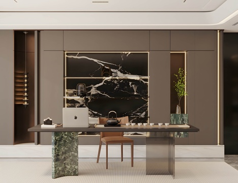 Modern Italian Style Living Room Study Italian Style Open Style Study Affordable Luxury Style Italian Style Desk and Chair Living Room Study