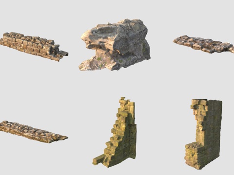 Ancient bluestone road fence curb